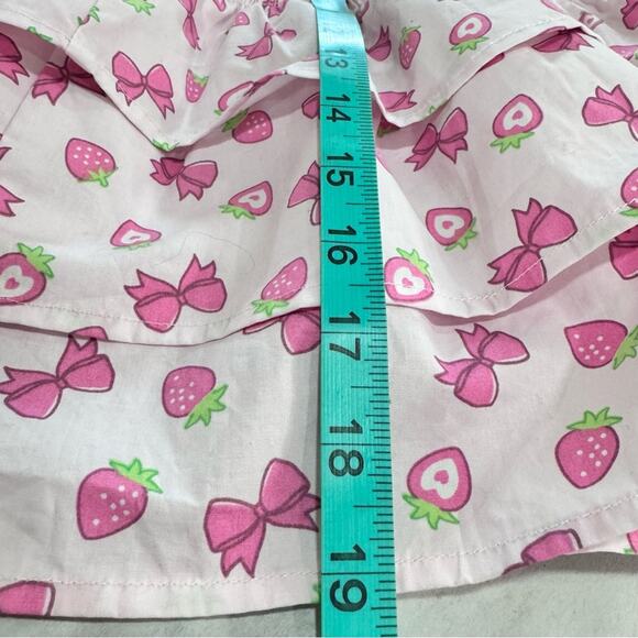 Hot Topic Strawberry & Bows Petticoat Tier Skirt Medium Sweet Society - Picture 6 of 9